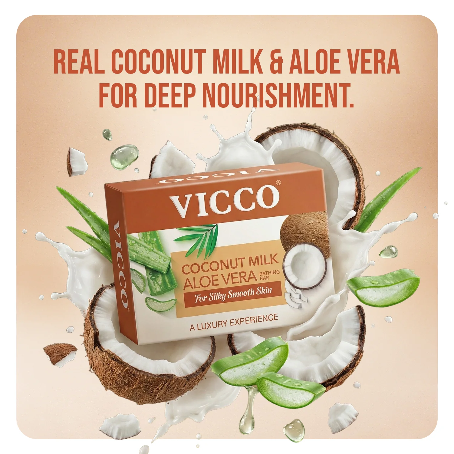 Coconut Milk Aloevera Bathing Bar - Image 4