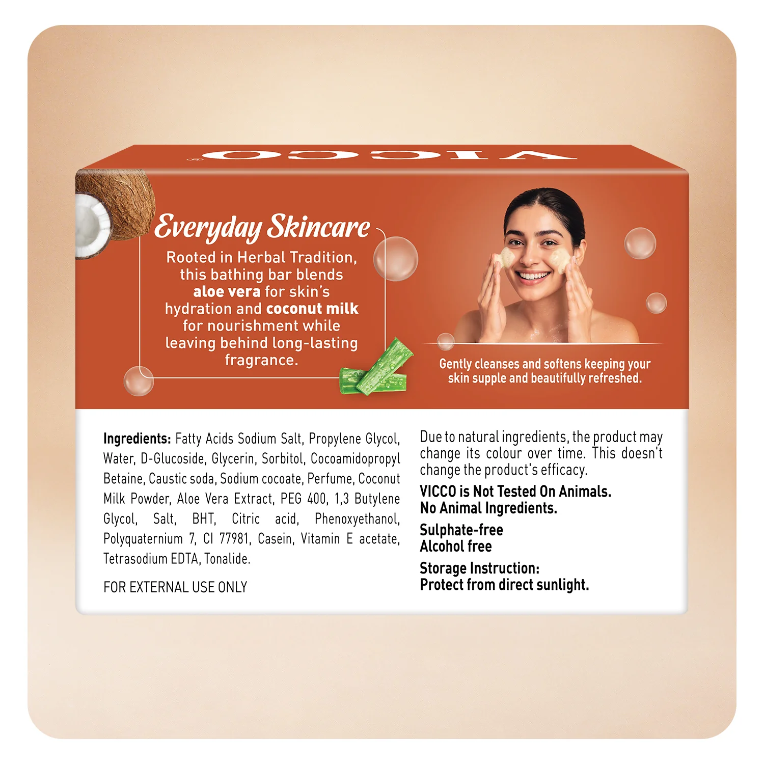 Coconut Milk Aloevera Bathing Bar - Image 8