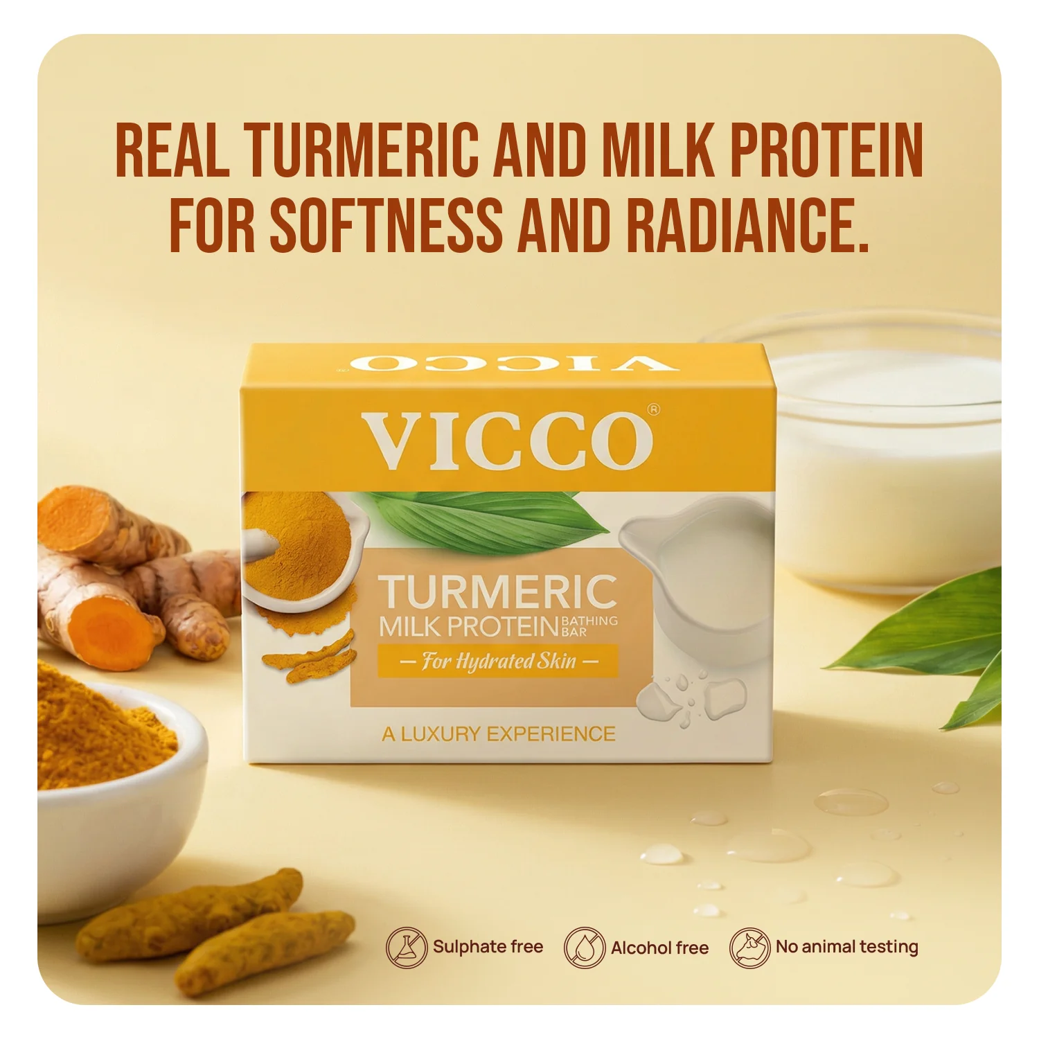 Turmeric Milk Protein Bathing Bar - Image 4