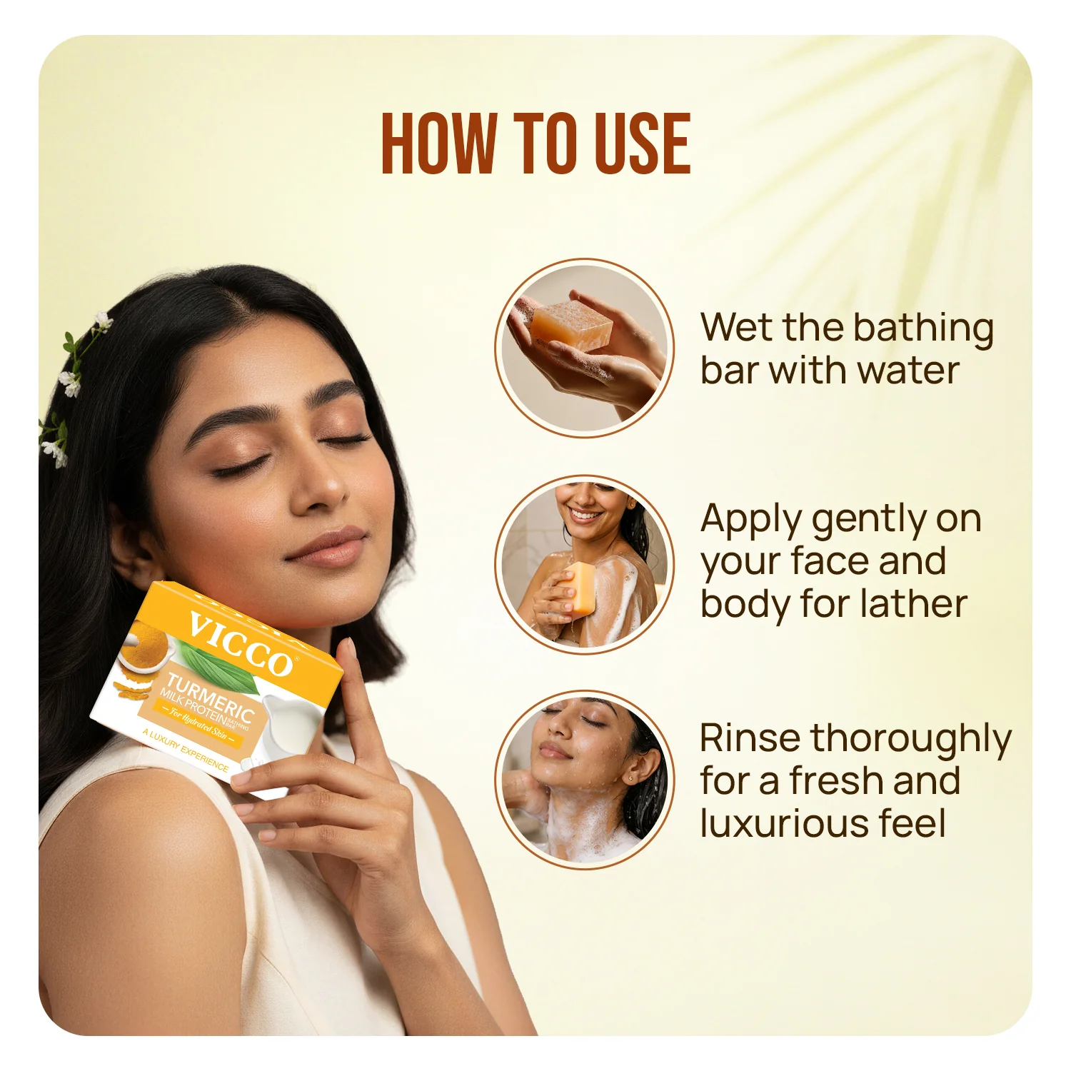 Turmeric Milk Protein Bathing Bar - Image 5