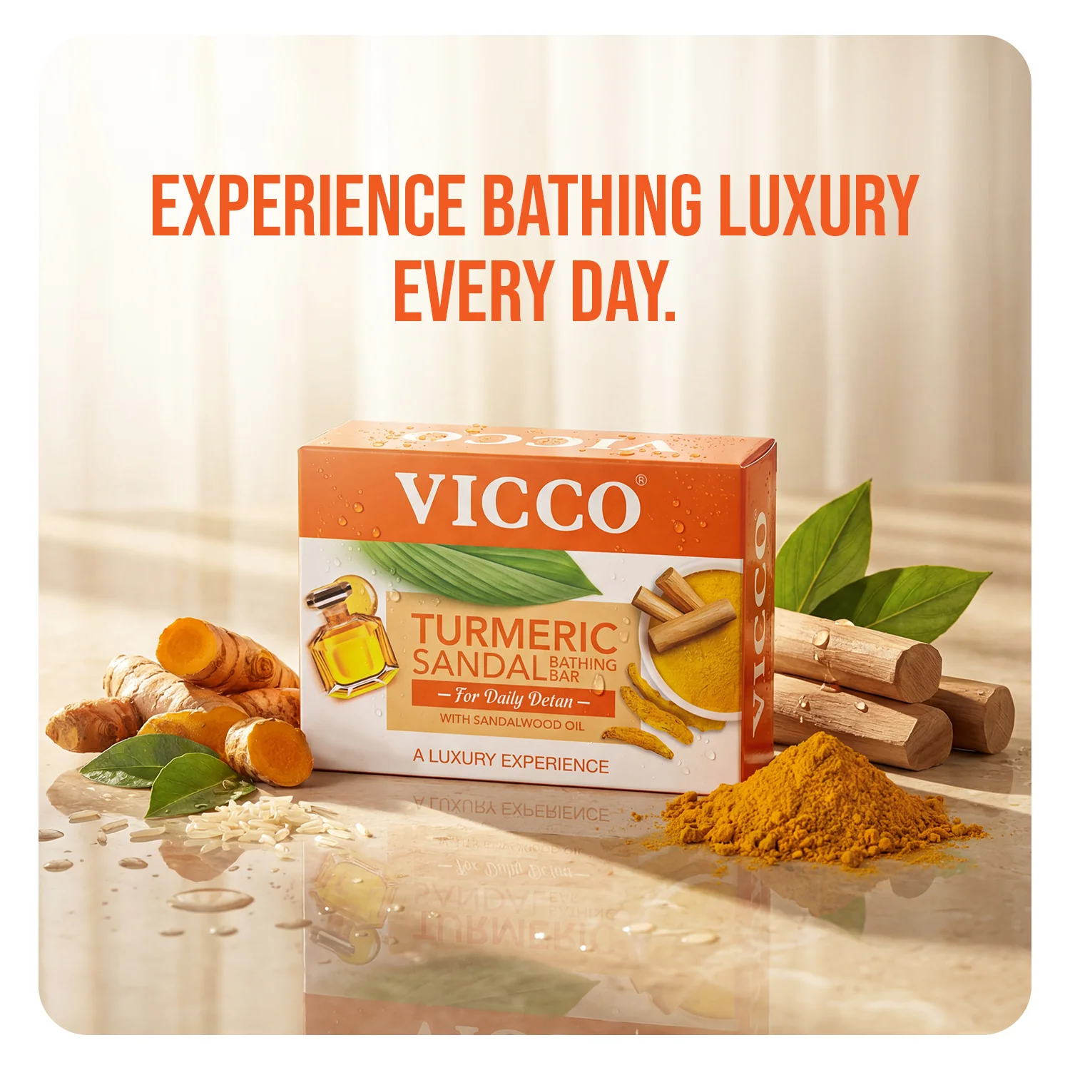 Turmeric Sandal Bathing Bar - Image 5