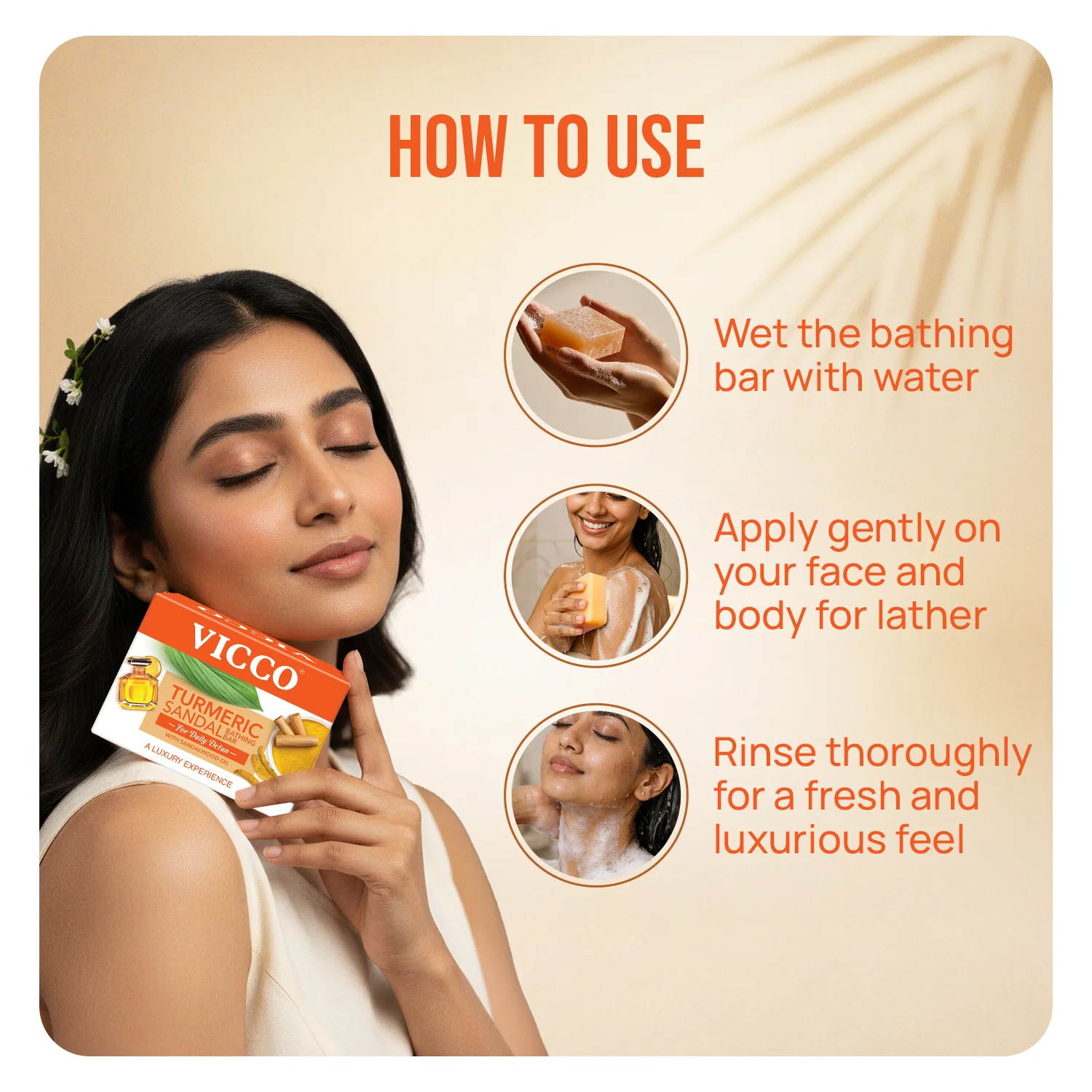 Turmeric Sandal Bathing Bar - Image 6